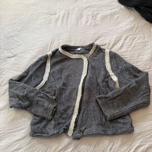 GAP Gray and Cream Jacket
